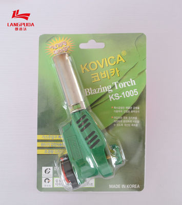 Yeşil Paslanmaz Çelik Plastik 16cm Gazlı Isıtma Meşalesi