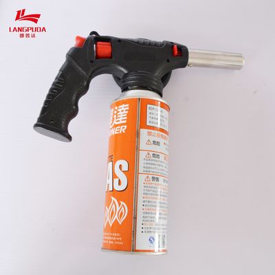 Metal Taşınabilir Kamp 22cm Bütan Gaz Meşalesi Çakmak