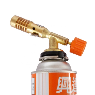 Pirinç Plastik Taşınabilir 1300C Gazlı Isıtma Meşalesi Flamethrower