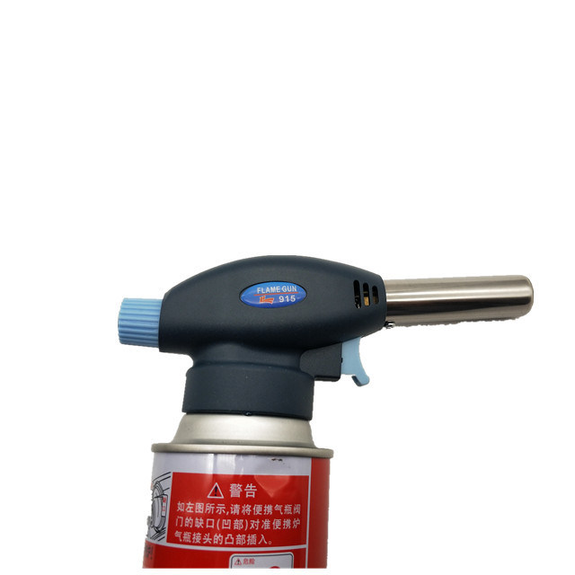 Siyah Plastik Taşınabilir 17cm Bütan Kamp Meşalesi